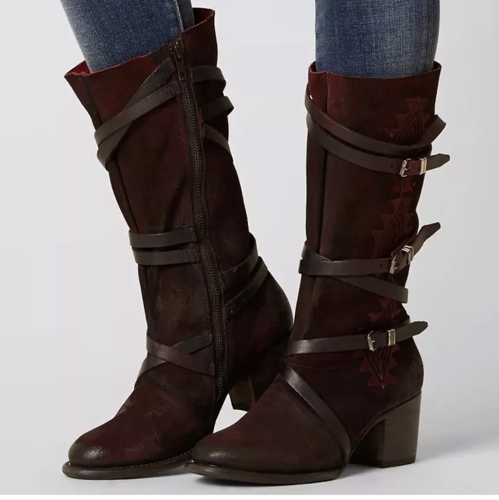 FreeBird COLIN Boot in Black Cherry size 8 - Picture 13 of 13